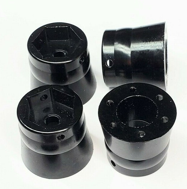 12&17mm Metal Flower Pot Wheel Hub Spacers "Black"