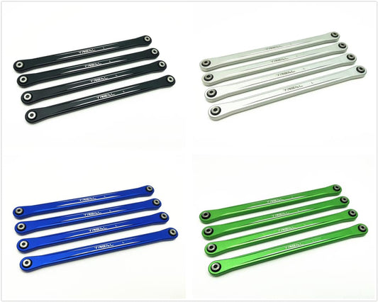 Treal Aluminum 7075 Upper Link Bars (4) pcs Set for Losi LMT